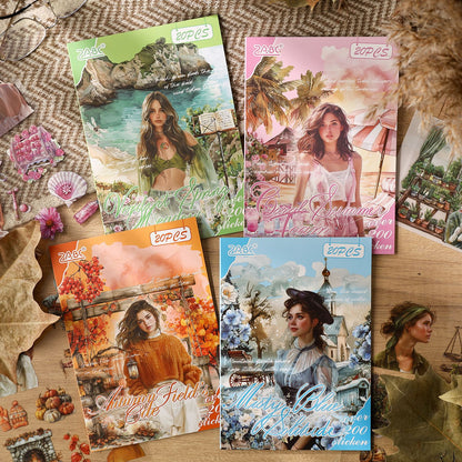 Four Seasons Poetry Sticker Book