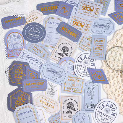 Collection Time Retro Stickers Set