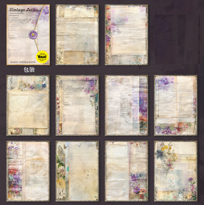 Vintage Letter Scrapbooking Paper