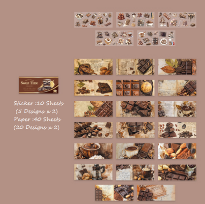 Chocolate Box Sticker & Paper Kit