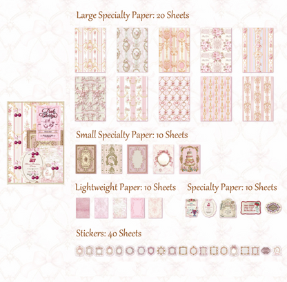 100PCS Rococo Vintage Journal Kit