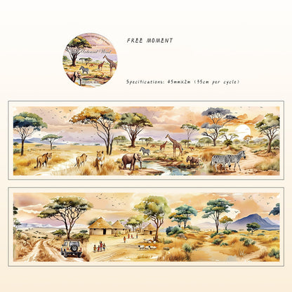 Free Wind Landscape Washi Tape