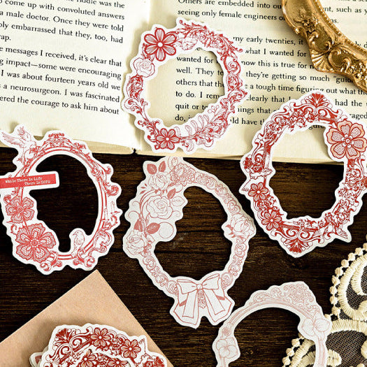 Hollow Collage Frame Sticker Paper Card