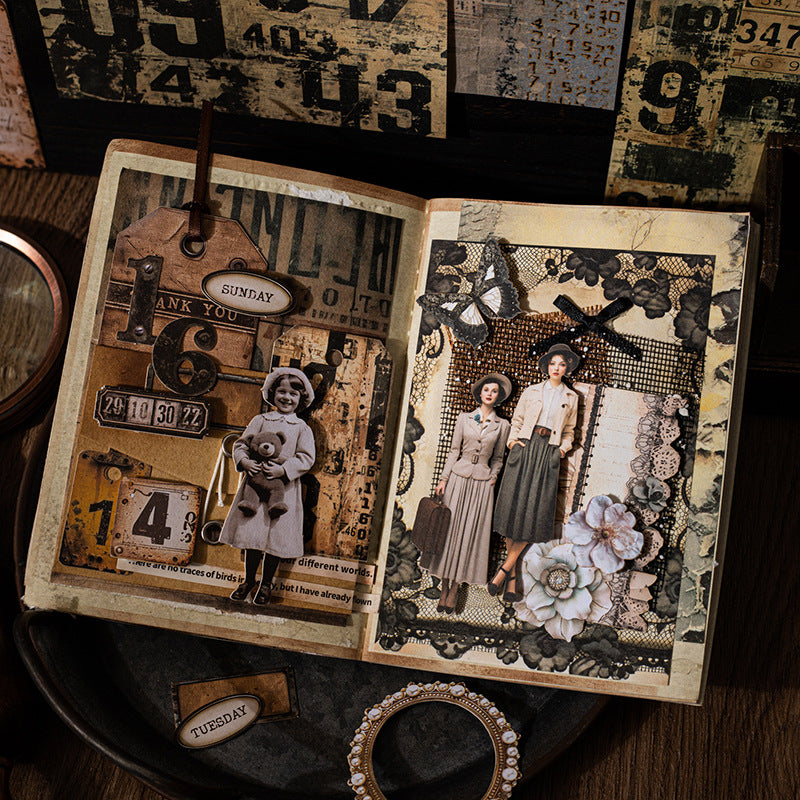 Vintage Junk Journal Kit | Laser-Cut Cardstock | Flutterpost