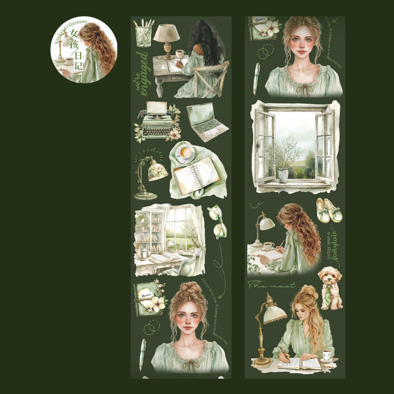 Reading Time Characters Washi Tape