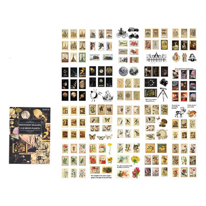 Vintage Aesthetic Stickers Book