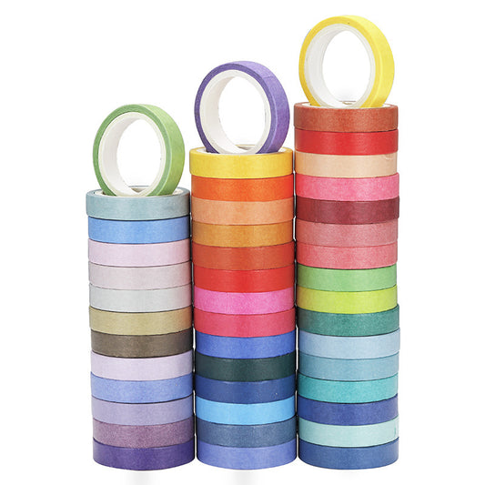 60 Color Rainbow Washi Tape Set
