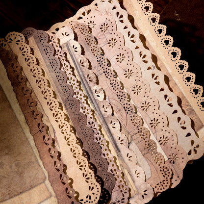 Vintage Hollow Lace Kraft Paper