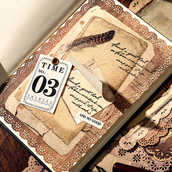 Vintage Hollow Lace Kraft Paper