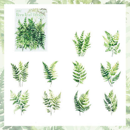 Forest Leaf Shadow Sticker Set