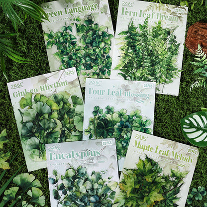 Forest Leaf Shadow Sticker Set