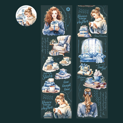 Reading Time Characters Washi Tape