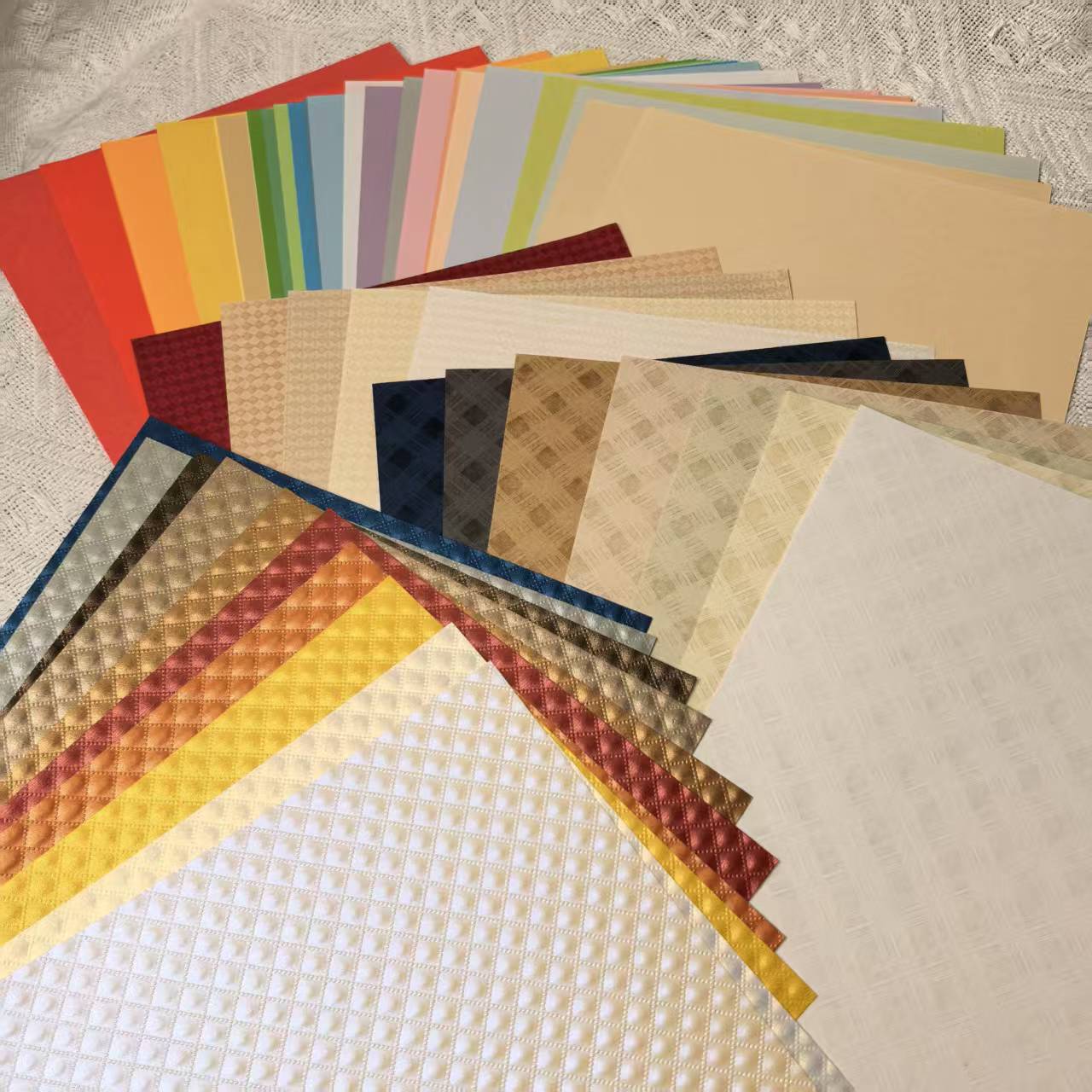 A5 Textured Scrapbook Paper Pack