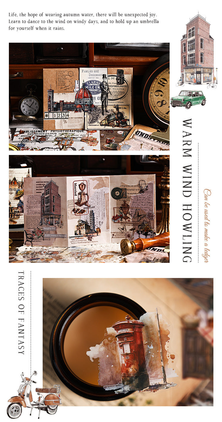 Nostalgia Record PET Stickers Set