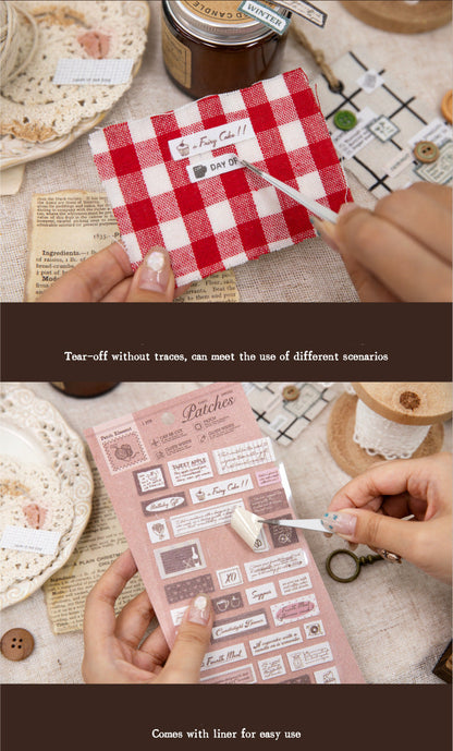 Cozy Vibe Fabric Stickers