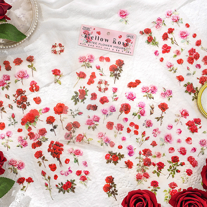 Flower House PET Sticker Set