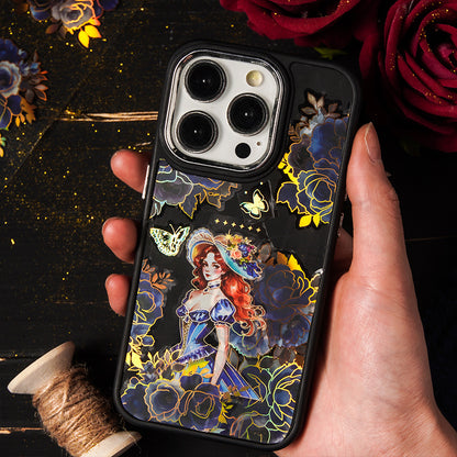 Dark & Gold Floral Washi Tape