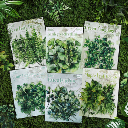 Forest Leaf Shadow Sticker Set