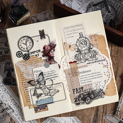 Vintage Tracing Paper Sticker Set