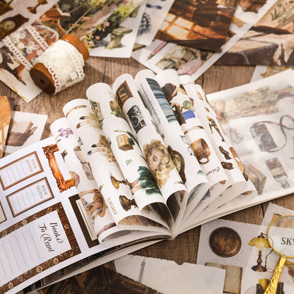 Reading Time Retro Sticker Book