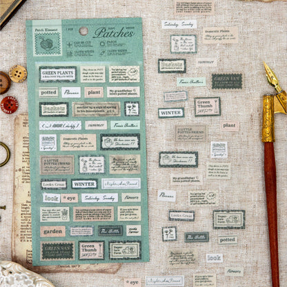 Cozy Vibe Fabric Stickers