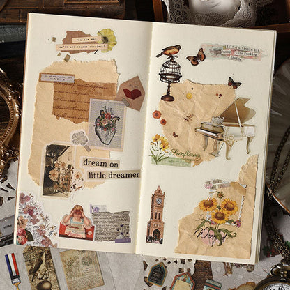 Libro de pegatinas retro clásicas