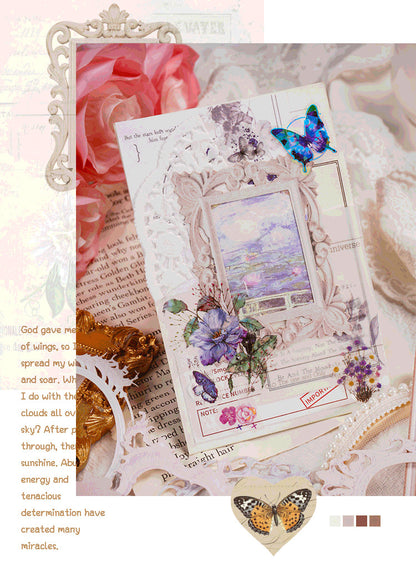 Hollow Embossed Collage Card Paper Pack