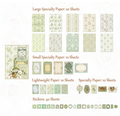 100PCS Rococo Vintage Journal Kit