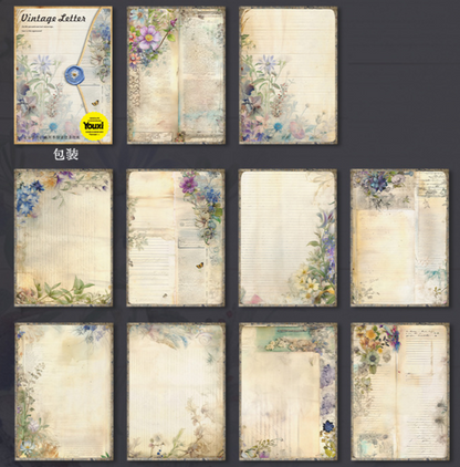 Vintage Letter Scrapbooking Paper