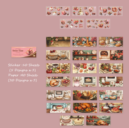 Chocolate Box Sticker & Paper Kit