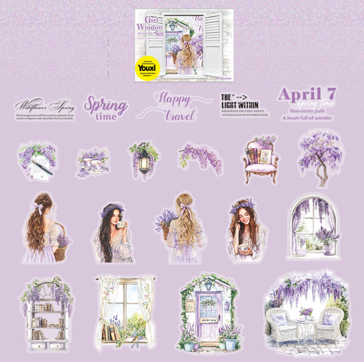 Window Sill Character Sticker Pack