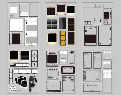 Photograph Time Stickers Set