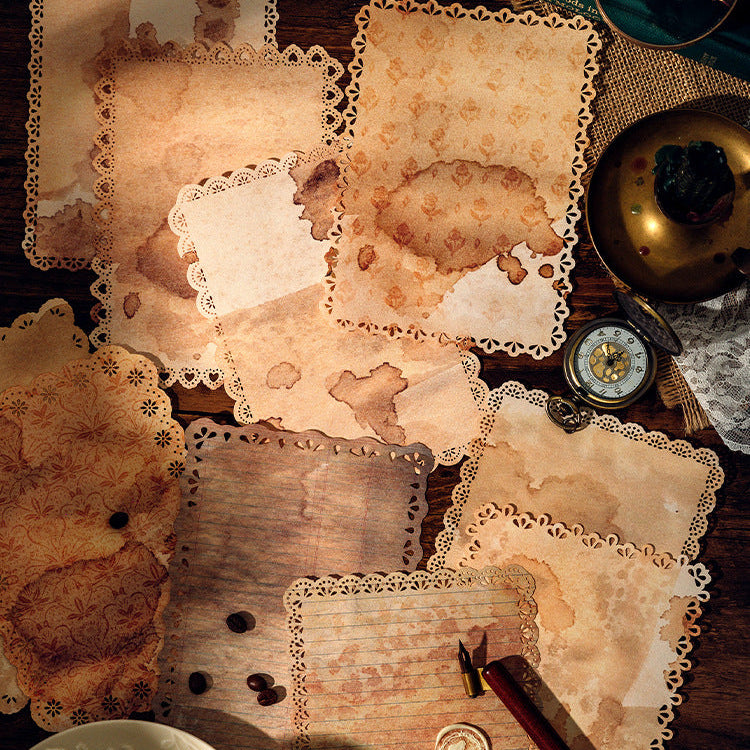 Vintage Hollow Lace Kraft Paper