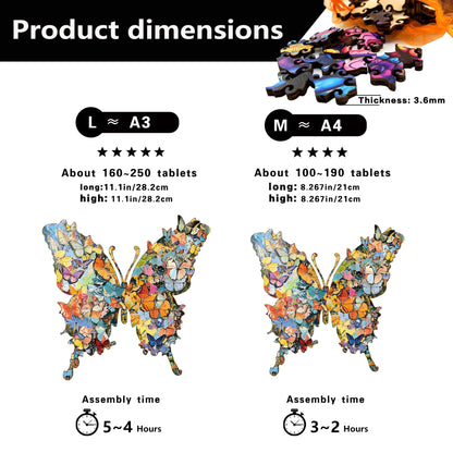 Irregular Shaped Butterfly Puzzle