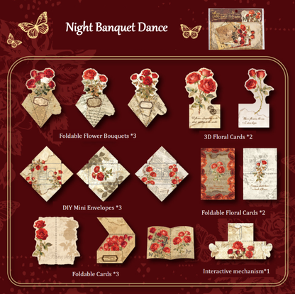Flower Town Vintage Scrapbooking Paper