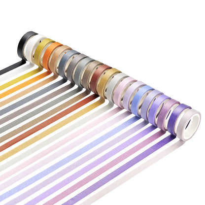 60 Color Rainbow Washi Tape Set