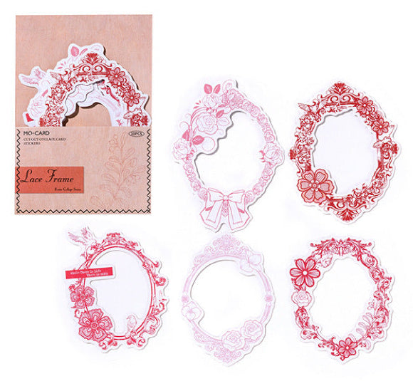 Hollow Collage Frame Sticker Paper Card