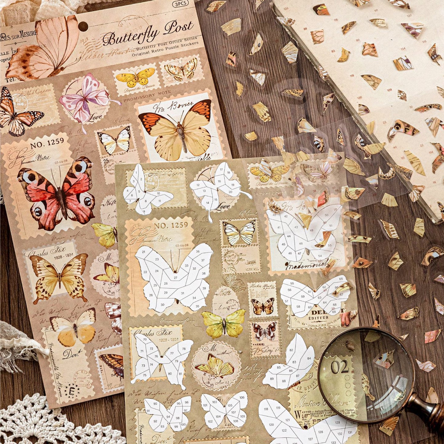 Butterfly Post DIY Puzzle Stickers