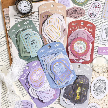 Collection Time Retro Stickers Set