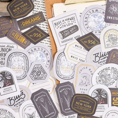 Collection Time Retro Stickers Set