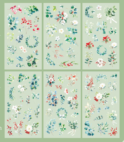 Flower House PET Stickers