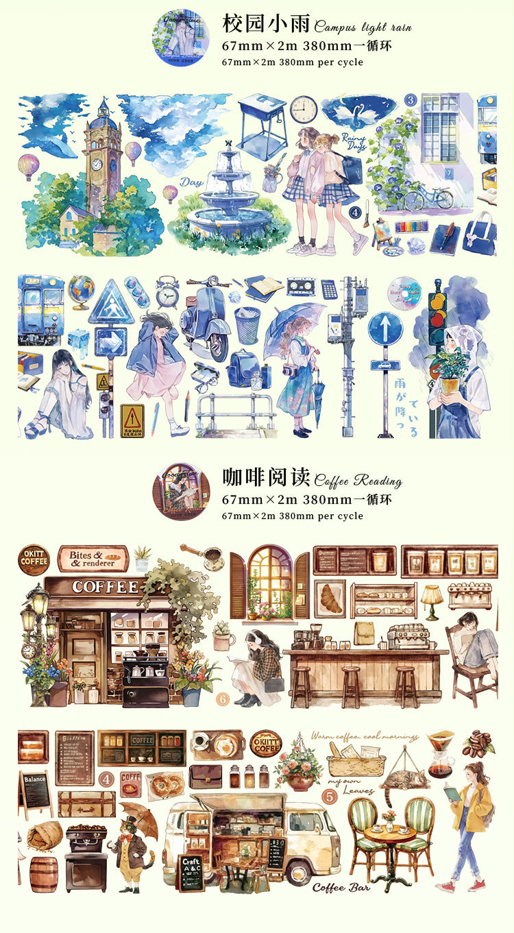 Beautiful Time Scenery Washi Tape