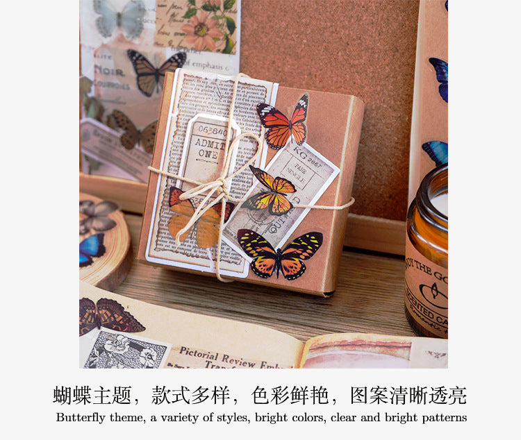 The World of Butterfly PET Sticker Set