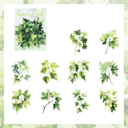 Forest Leaf Shadow Sticker Set