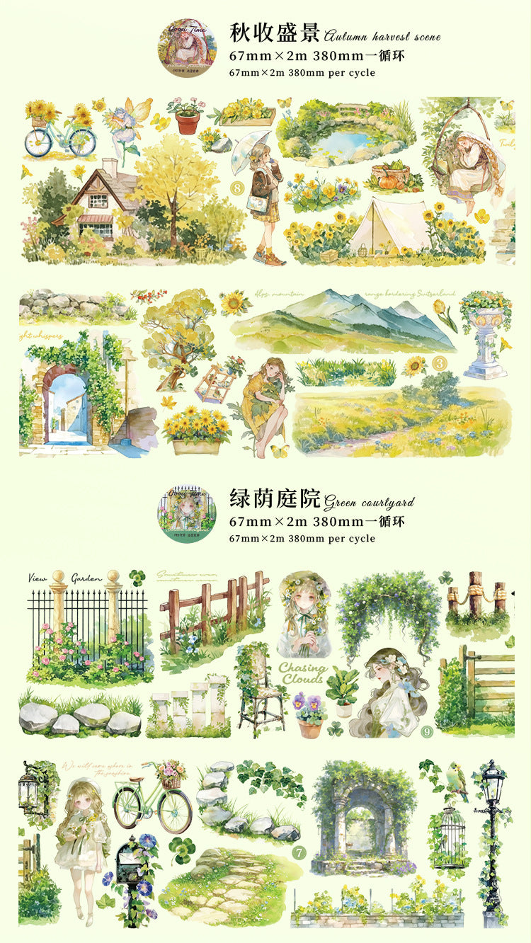 Beautiful Time Scenery Washi Tape