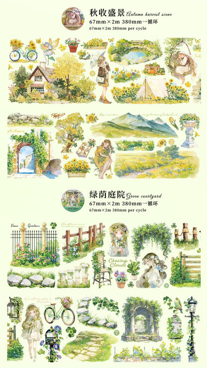 Beautiful Time Scenery Washi Tape