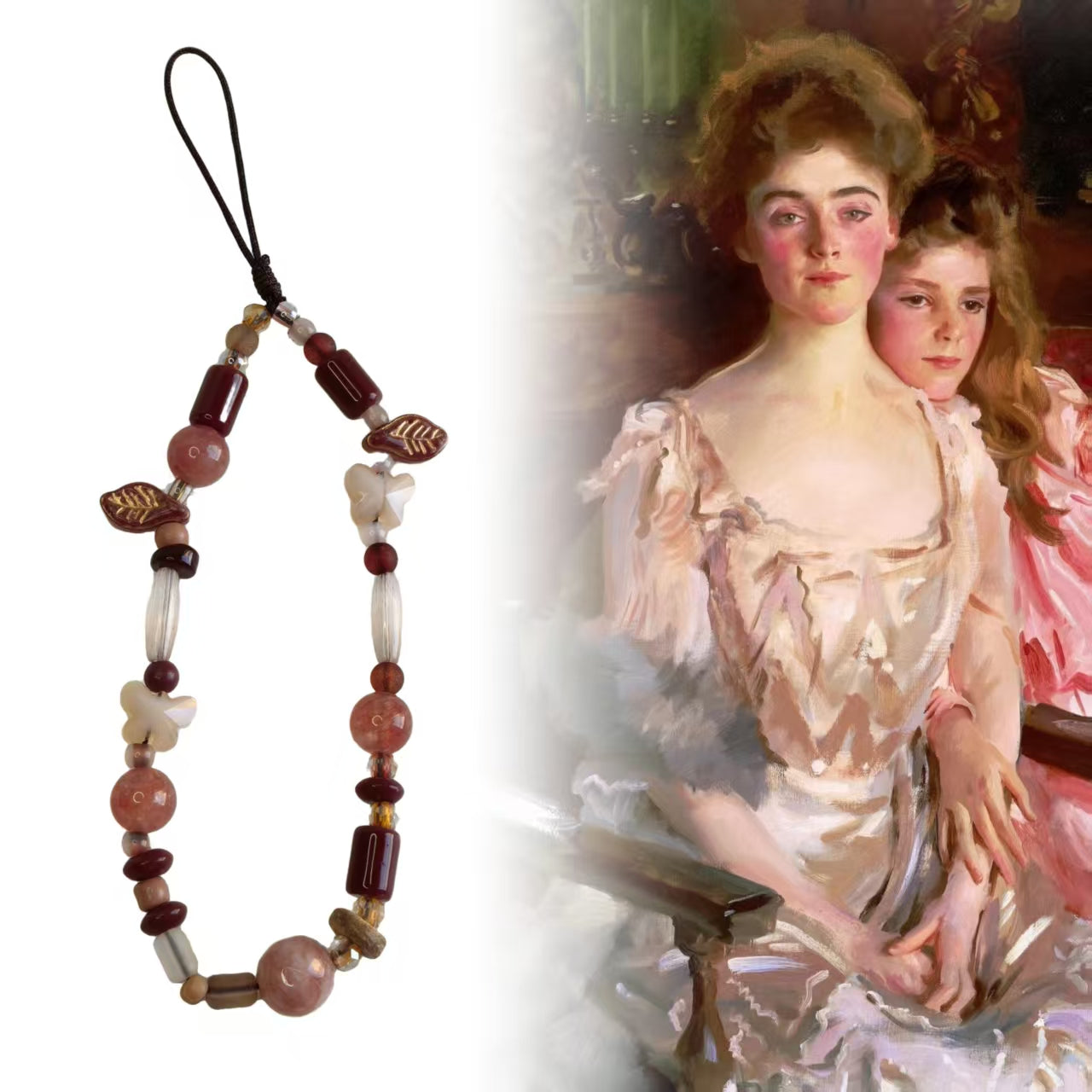 "Mrs. Fiske Warren & Daughter" Handmade Charm