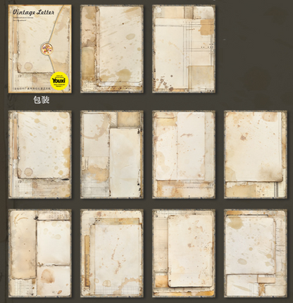 Vintage Letter Scrapbooking Paper