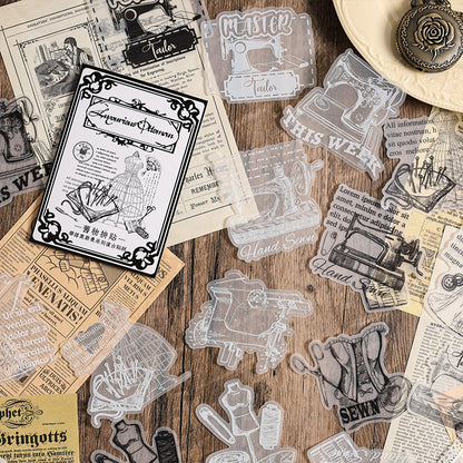 Vintage Tracing Paper Sticker Set