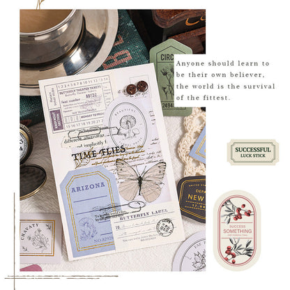 Collection Time Retro Stickers Set